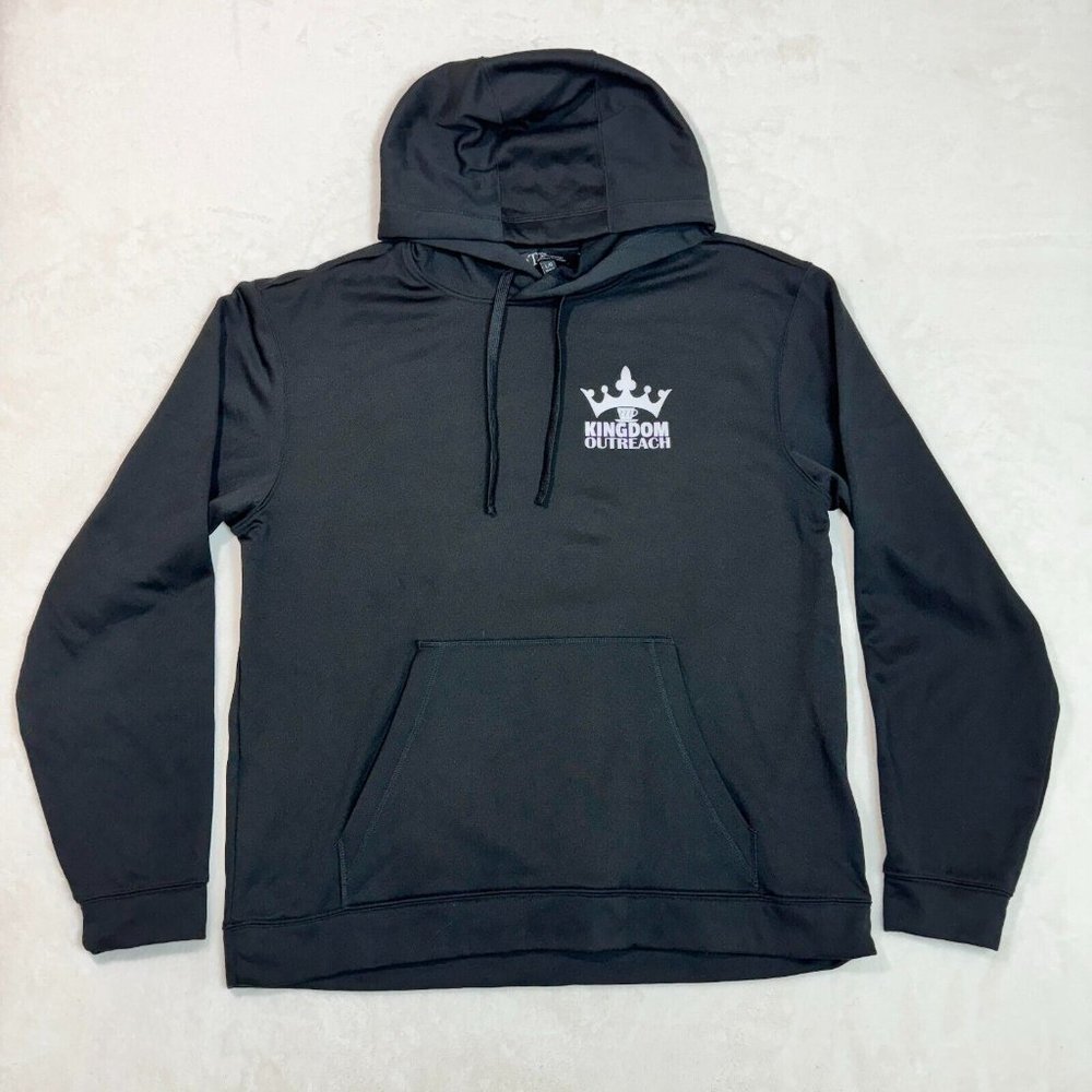 ATC The Authentic T-Shirt Company Black Hoodie “Kingdom Outreach" Unisex Large